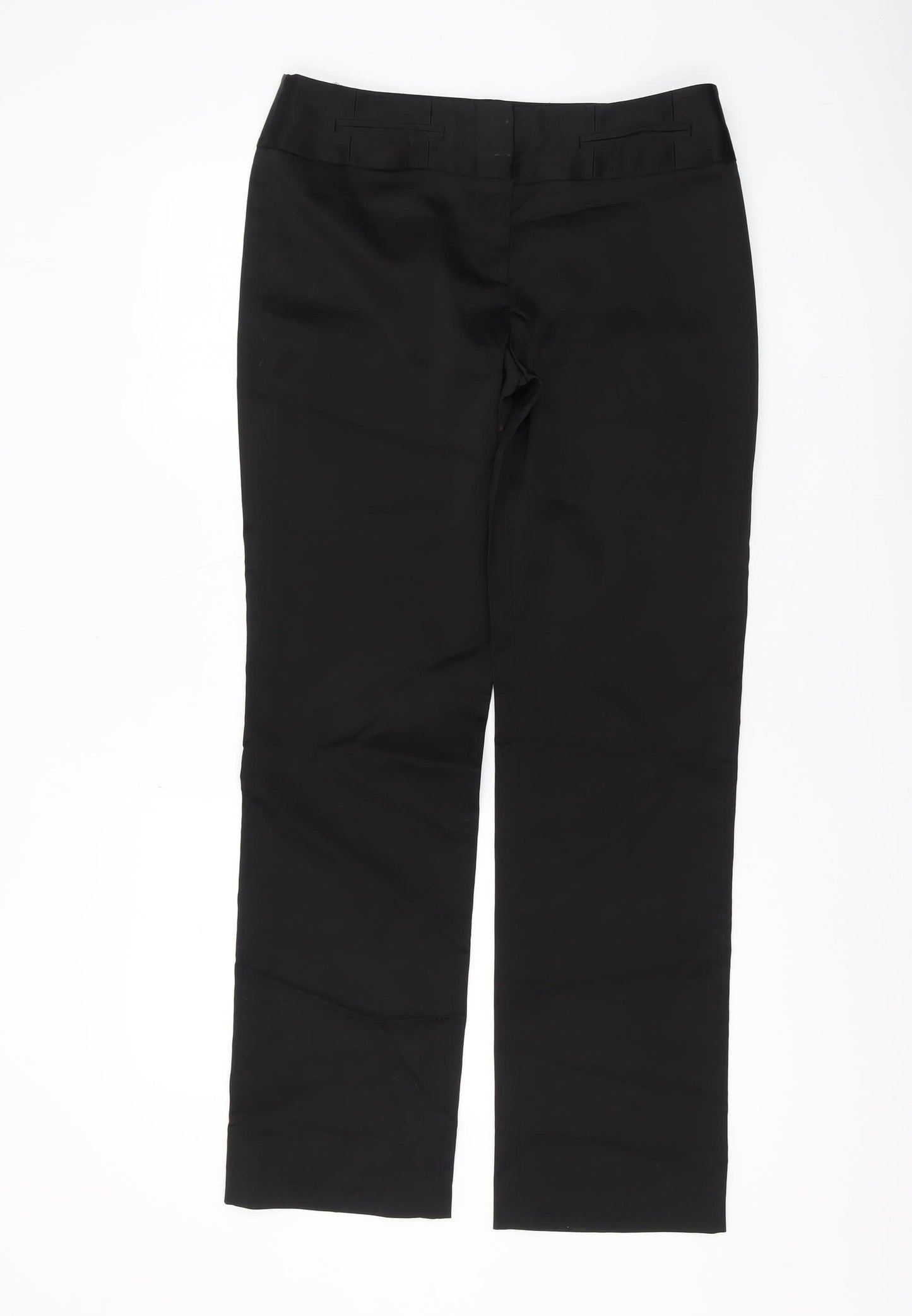 Womens UK Size 12 NEXT Regular Fit Dress Pants Black Trousers