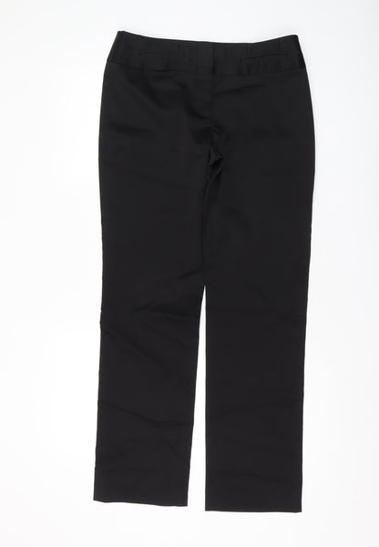 Womens UK Size 12 NEXT Regular Fit Dress Pants Black Trousers