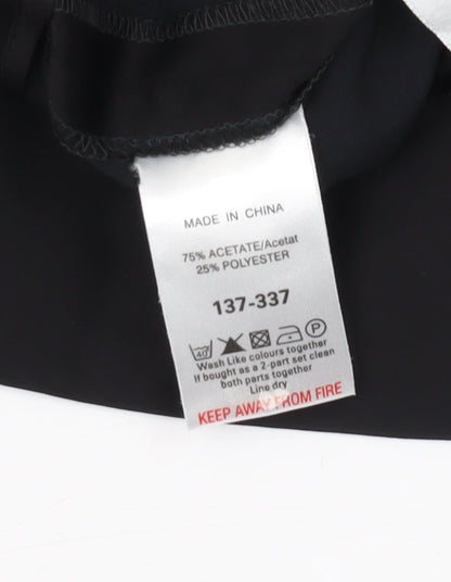 Womens UK Size 12 NEXT Regular Fit Dress Pants Black Trousers