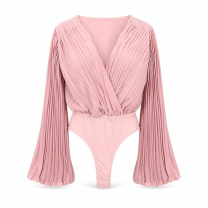 Womens UK Size 6 In the Style One-Piece Pink Bodysuit
