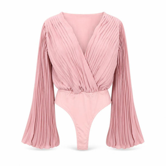 Womens UK Size 6 In the Style One-Piece Pink Bodysuit