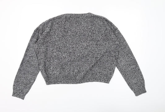 Womens UK Size M Brave Soul Grey Pullover Jumper