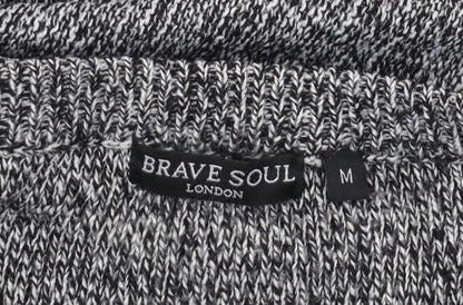 Womens UK Size M Brave Soul Grey Pullover Jumper
