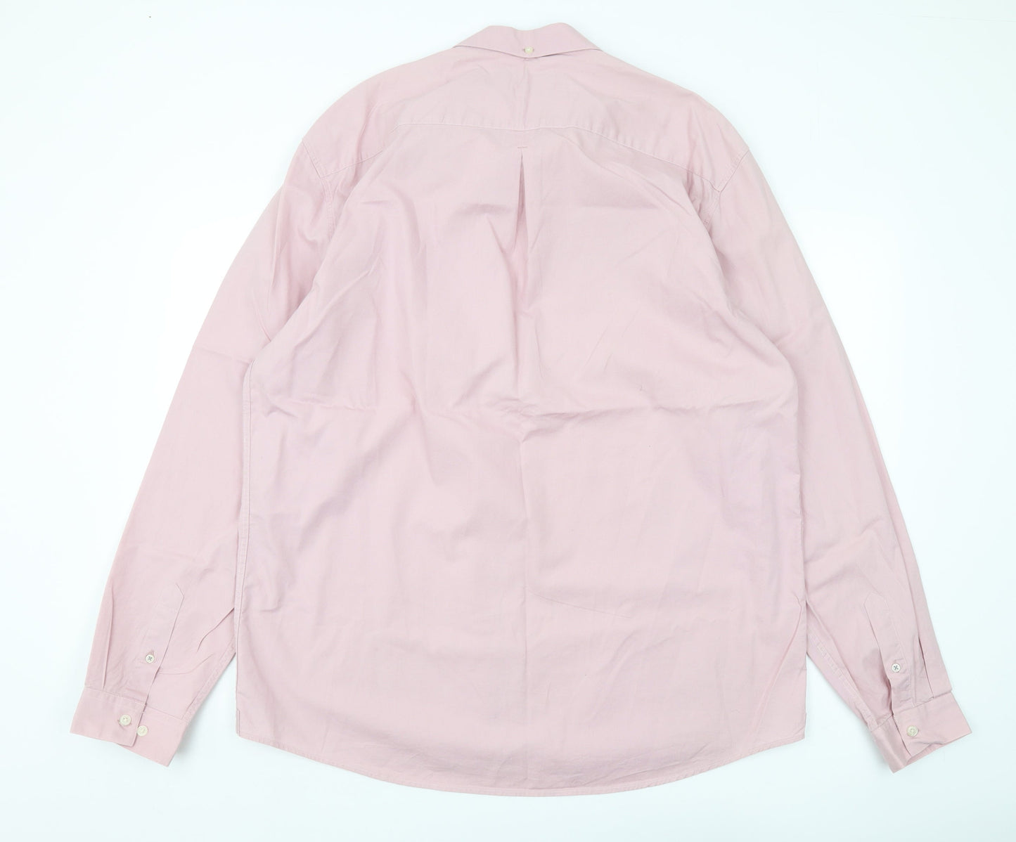 River Island Pink Long Sleeve Men's 2XL Casual Shirt