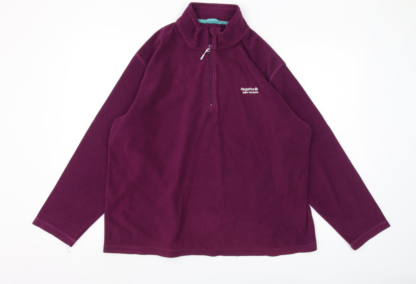 Regatta Women's Purple Fleece Zip Sweatshirt Size L