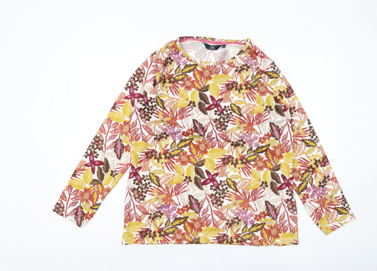 Womens UK Size 14-16 ISLE Essentials Multicoloured  Blouse