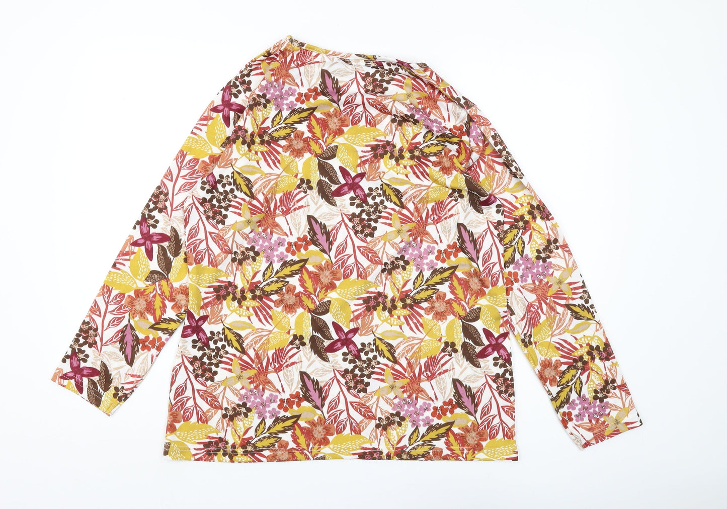 Womens UK Size 14-16 ISLE Essentials Multicoloured  Blouse