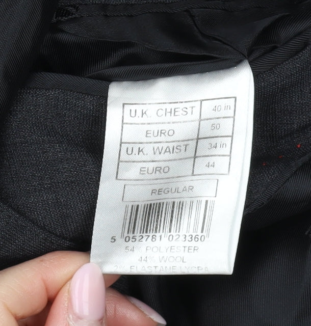 Mens UK Size 40 Pierre Cardin  Black Suit Jacket