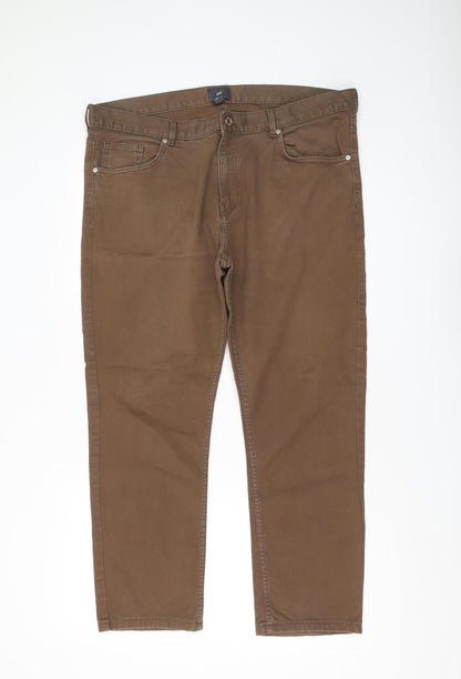 H&M Men's Brown Slim Fit Straight Jeans Size 38