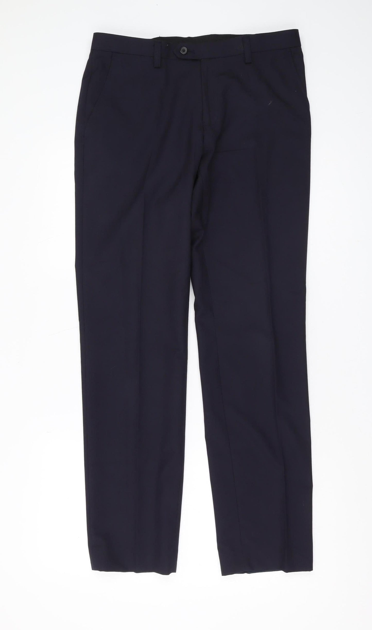 Next Men's Black Dress Pants Size 32 Straight Leg