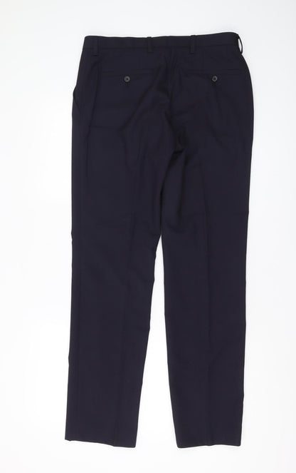 Next Men's Black Dress Pants Size 32 Straight Leg