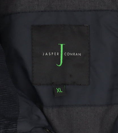 Mens UK Size XL Jasper Conran Black Quilted Coat