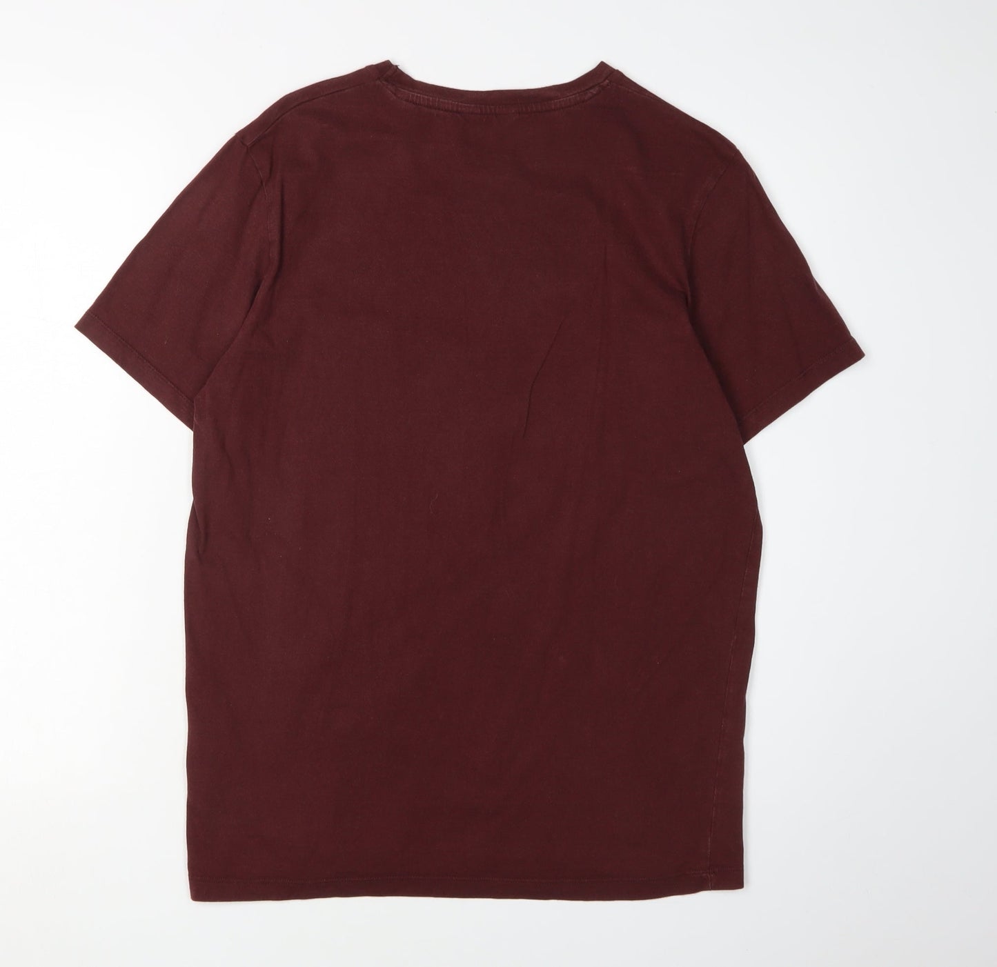 Jack & Jones Men’s Red Graphic T-Shirt, Size S, Crew Neck