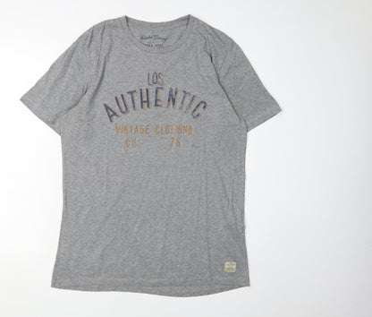 Mens UK Size L JACK & JONES Grey  T-Shirt