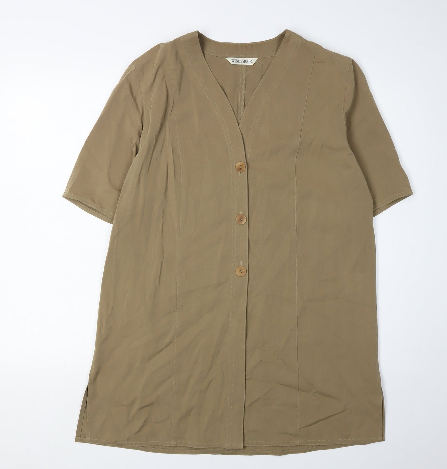 Womens UK Size 12 Windsmoor Brown  Button-Up