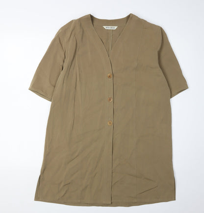 Womens UK Size 12 Windsmoor Brown  Button-Up