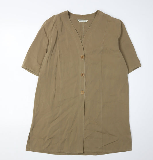 Womens UK Size 12 Windsmoor Brown  Button-Up