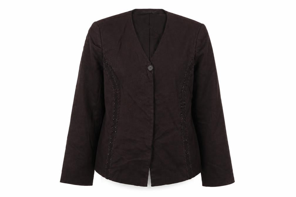 Womens UK Size 12 Jacques Vert Regular Brown Blazer