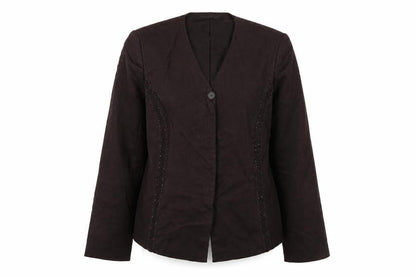 Womens UK Size 12 Jacques Vert Regular Brown Blazer