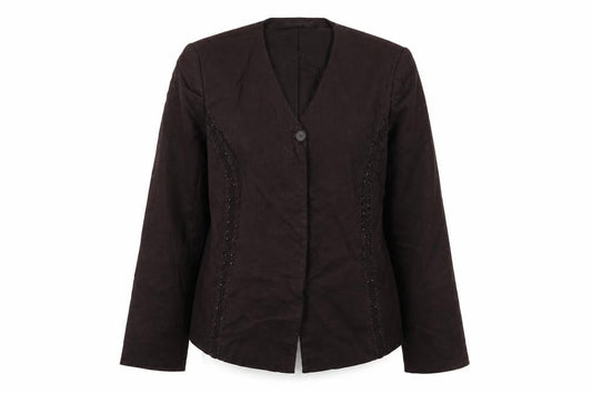 Womens UK Size 12 Jacques Vert Regular Brown Blazer