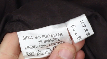 Jacques Vert Women's Brown Blazer, Size 12, Elegant Style