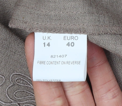 Eastex Women's Brown Suit Jacket - Size 14