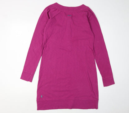 Joules Women's Pink Shirt Dress Size 8