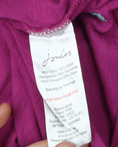 Joules Women's Pink Shirt Dress Size 8