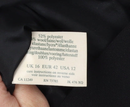 Womens UK Size 16 Laura Ashley Regular Black Blazer