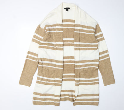 Banana Republic Women's Beige Striped Cardigan M