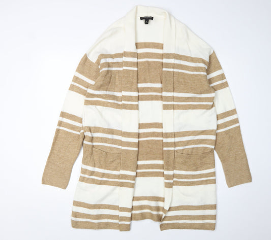 Banana Republic Women's Beige Striped Cardigan M