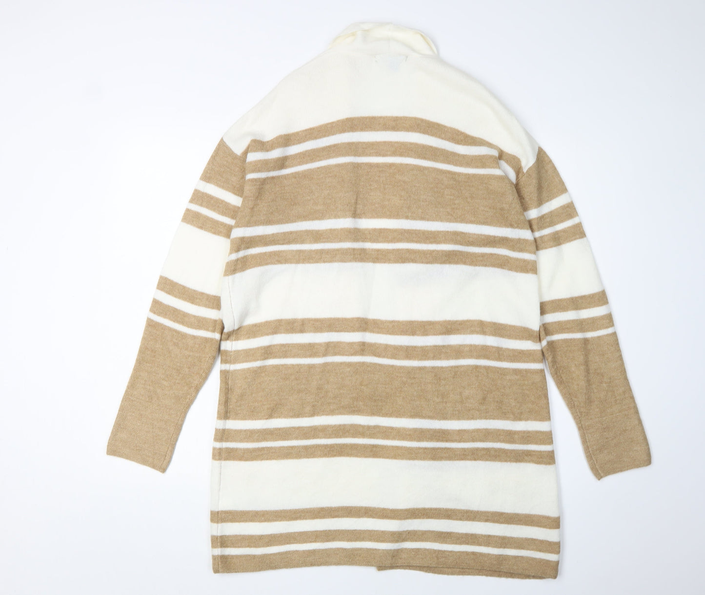 Banana Republic Women's Beige Striped Cardigan M