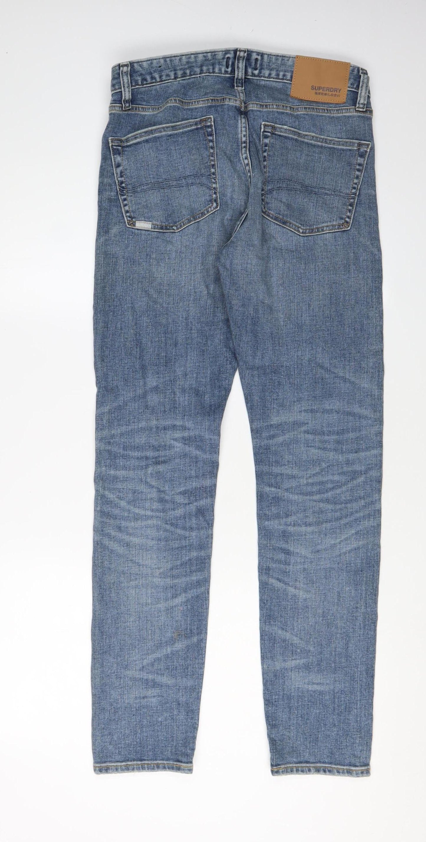 Mens UK Size 30 Superdry Slim Fit Skinny Blue Jeans