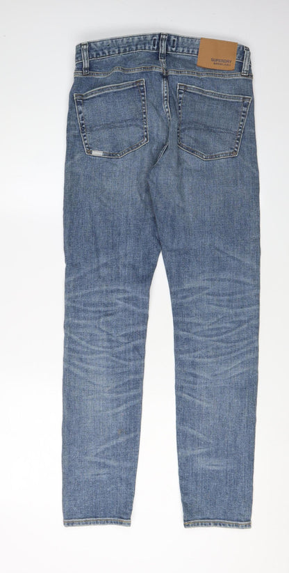 Mens UK Size 30 Superdry Slim Fit Skinny Blue Jeans