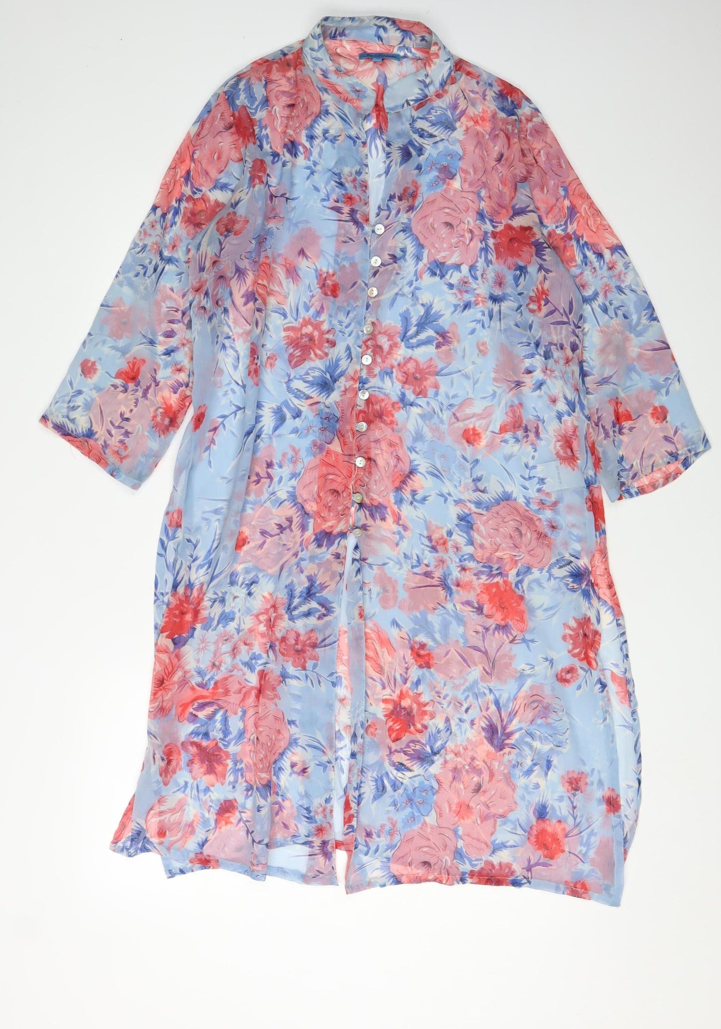 Joe Browns Women's Blue Floral Tunic Blouse Size 12