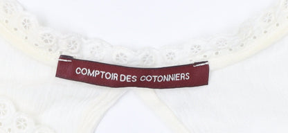 Comptoir des Cotonniers Women's Ivory Shift Dress Size 10