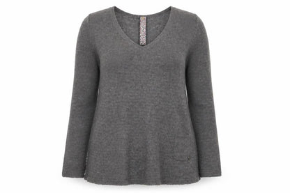 Womens UK Size 8 White Stuff Grey Pullover Jumper