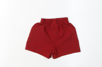 New Balance Unisex Baby Red Shorts 3-6 Months Polyester