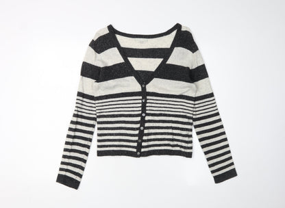 Womens UK Size M KEW Black Cardigan Jumper