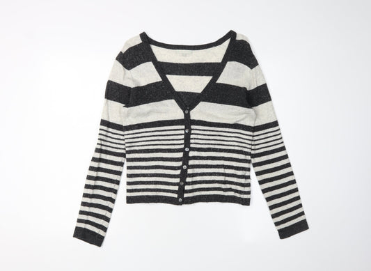 Womens UK Size M KEW Black Cardigan Jumper