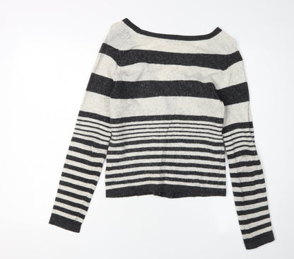Womens UK Size M KEW Black Cardigan Jumper