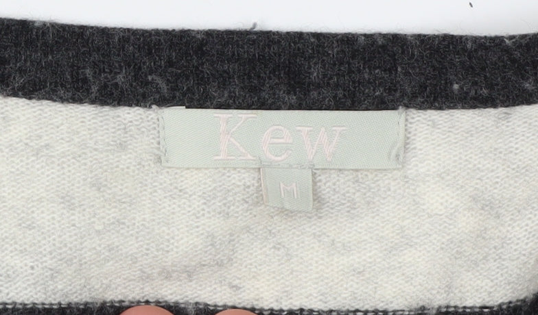 Womens UK Size M KEW Black Cardigan Jumper