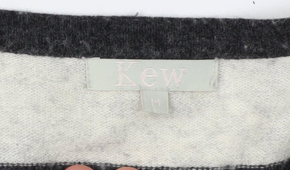 Womens UK Size M KEW Black Cardigan Jumper