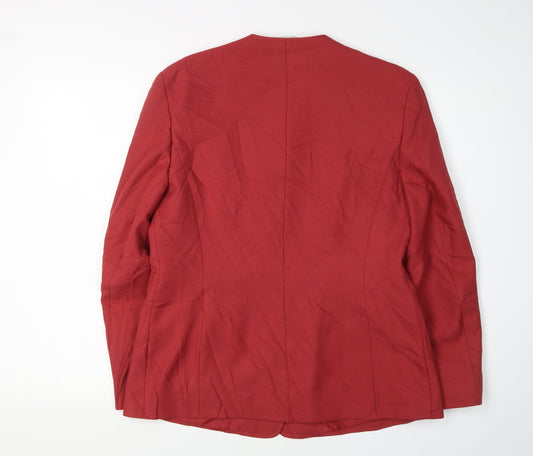 Eastex Women's Red Suit Jacket, Size 12, Four-Button