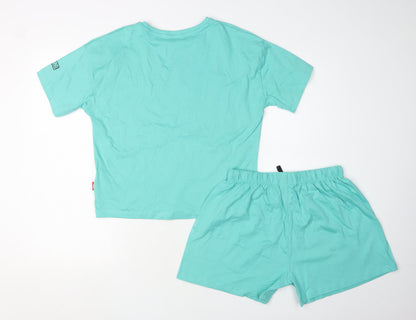 Marks and Spencer Marvel Girls Blue Lounge Set 10-11 Yrs