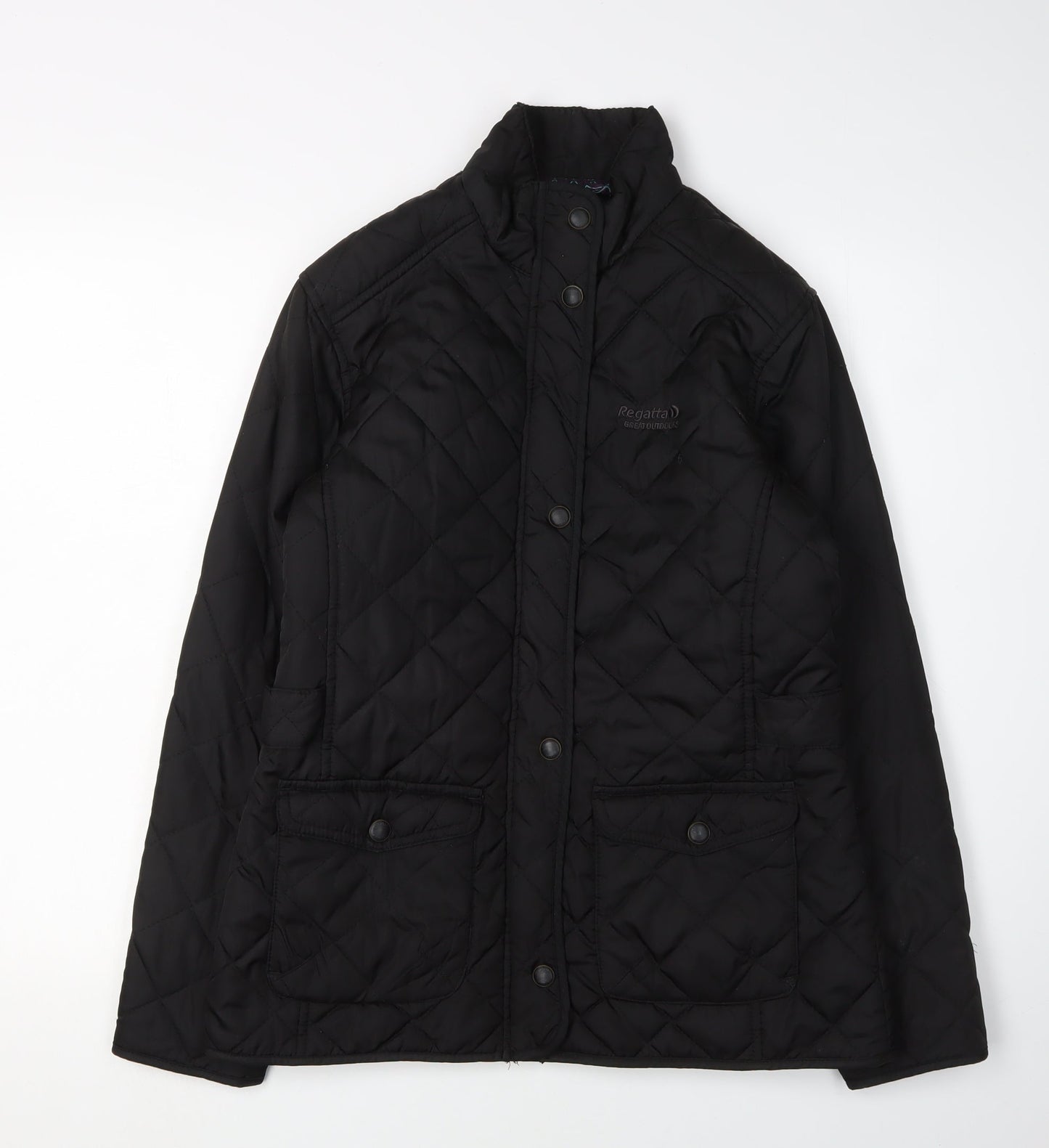 Womens UK Size 10 Regatta Black Quilted Coat