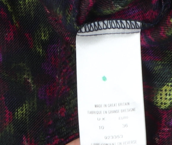 Womens UK Size 10 Eastex Multicoloured  Blouse