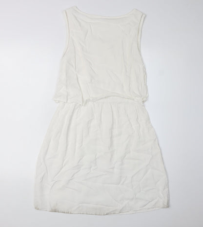Jacqueline de Yong Women's Ivory Shift Dress, Size 10