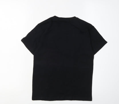 UFC Boys Black T-Shirt Size 9-10 Graphic Cotton Casual