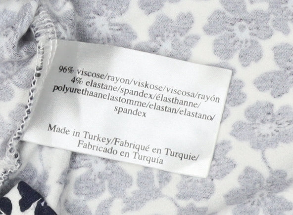 Laura Ashley Women's Black Floral Blouse, Size 12